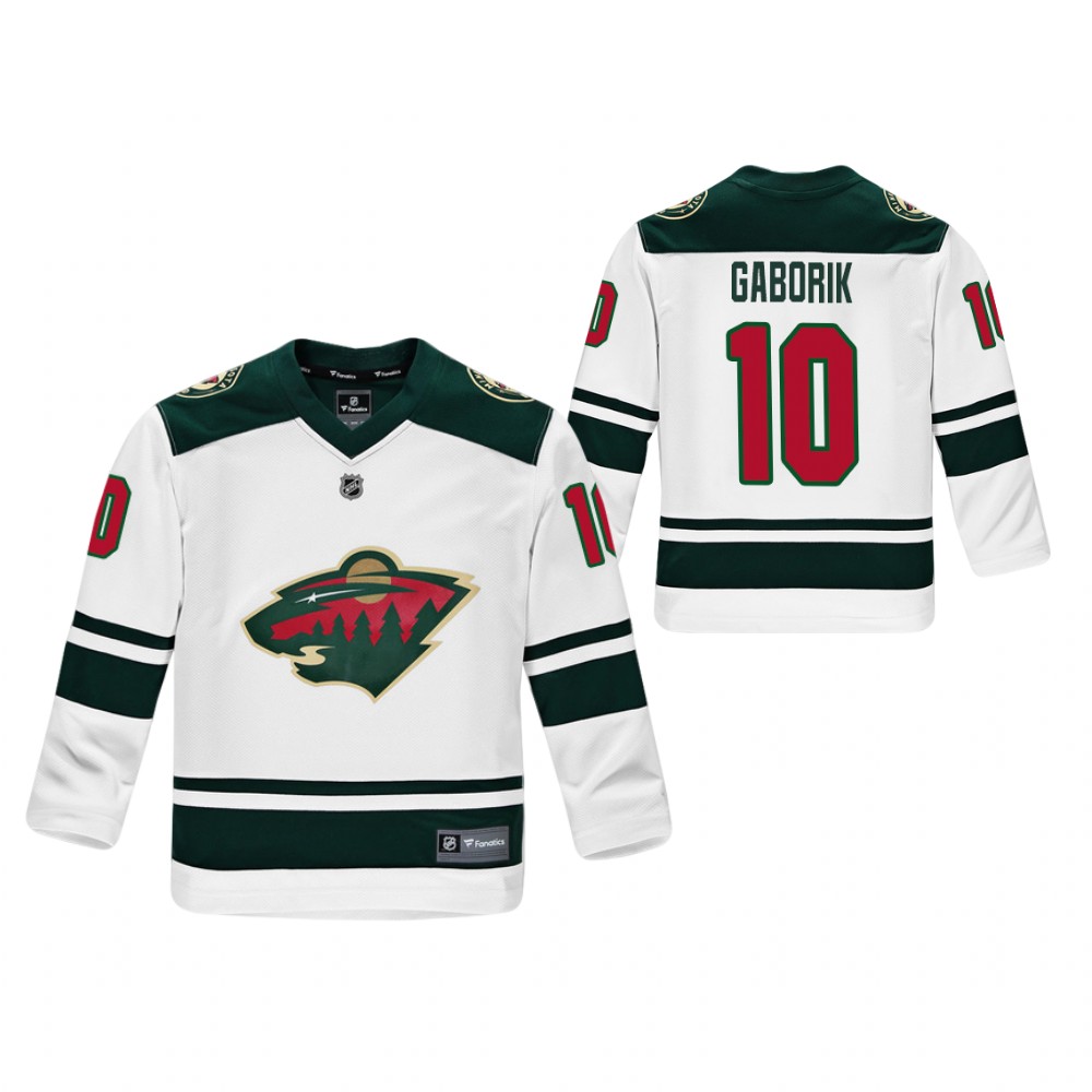 Wild Marian Gaborik Away Jersey youth Breakaway Player