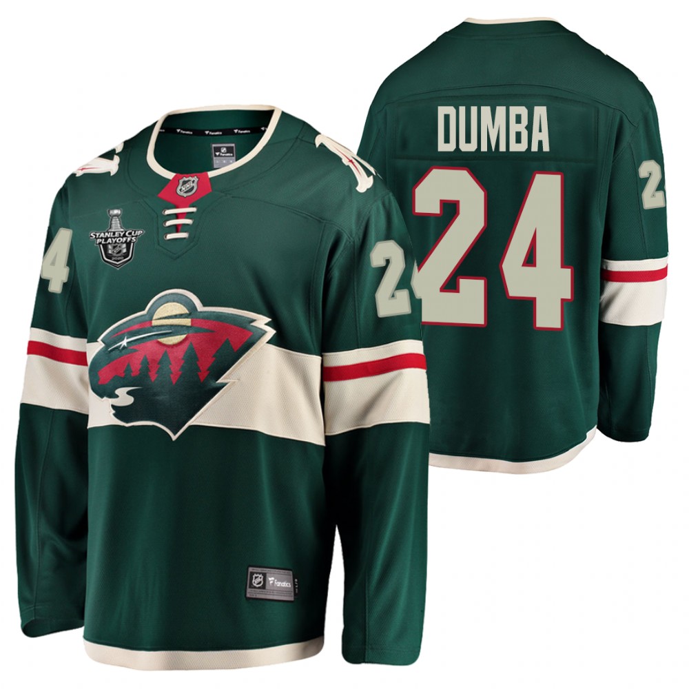 Wild Matt Dumba Jersey 2020 Stanley Cup Playoffs Green Home Men's