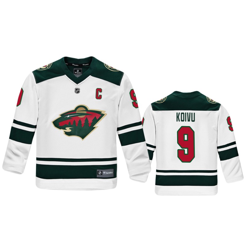 Wild Mikko Koivu White Replica Player Fanatics Branded Jersey
