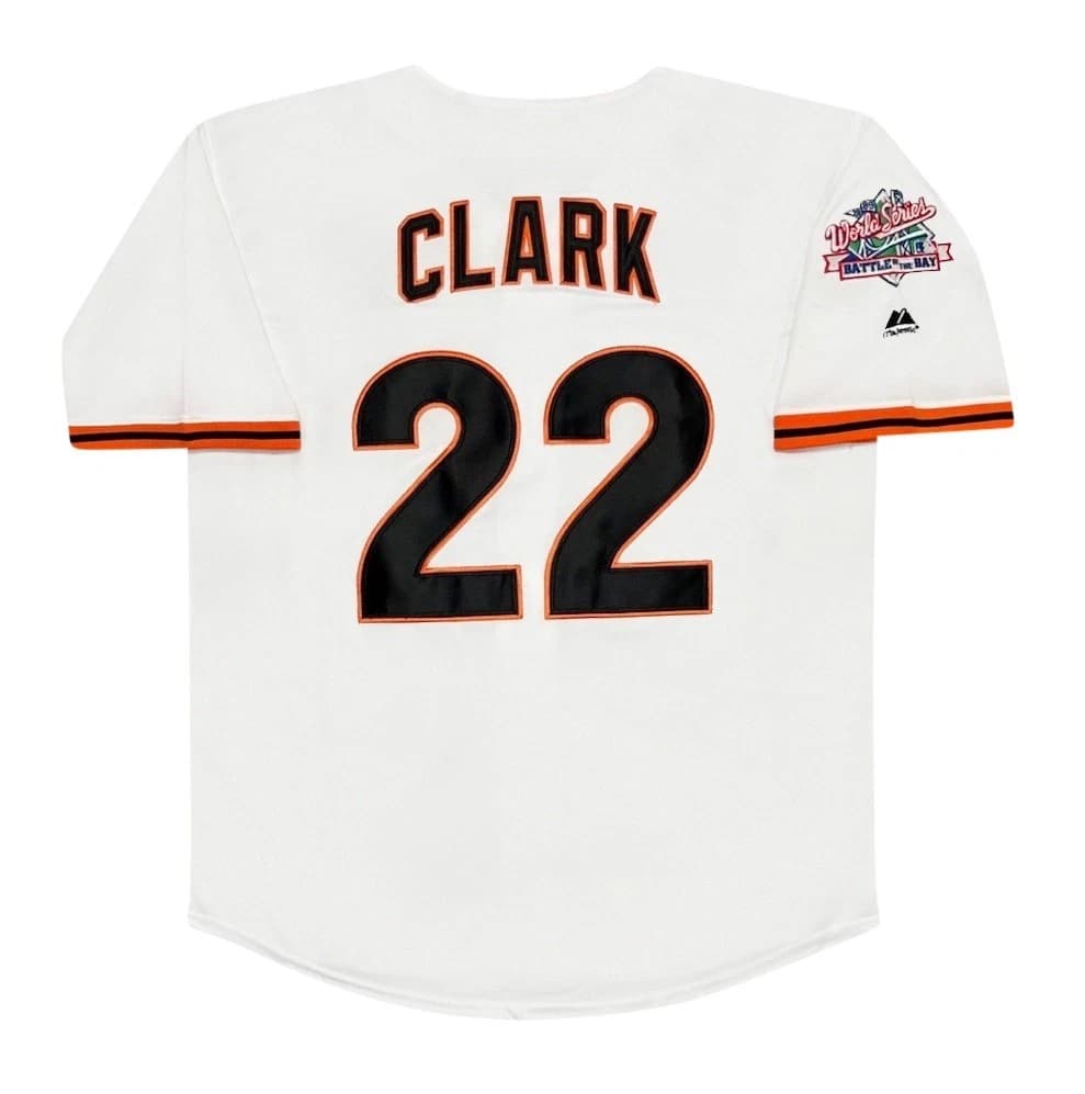 Will Clark 1989 San Francisco Giants World Series Cooperstown Jersey Men’s Large