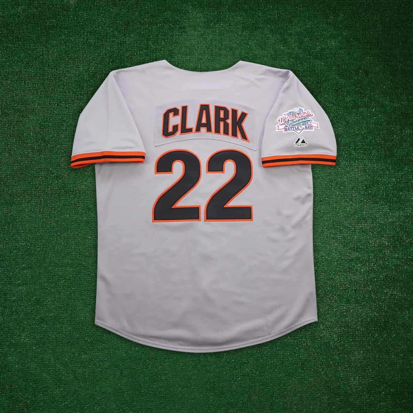 Will Clark 1989 San Francisco Giants World Series Cooperstown Men's Grey Jersey