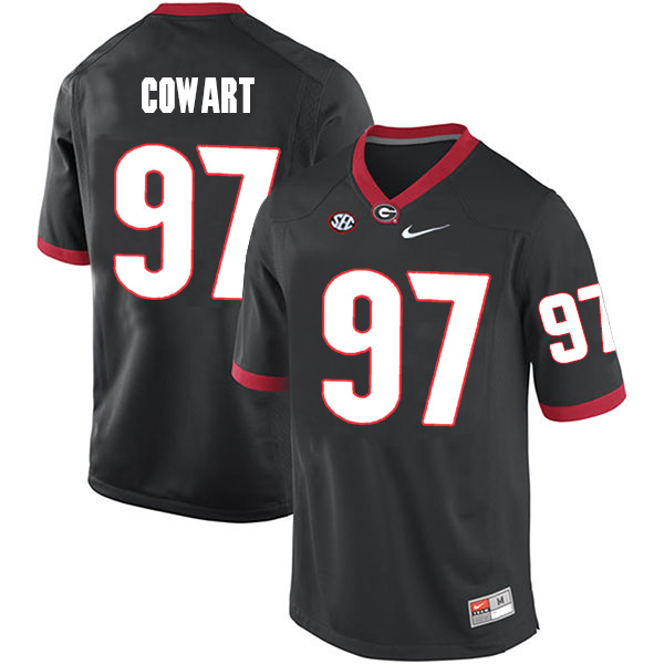 Will Cowart Georgia Bulldogs Men's Jersey - #97 NCAA Black Limited Home