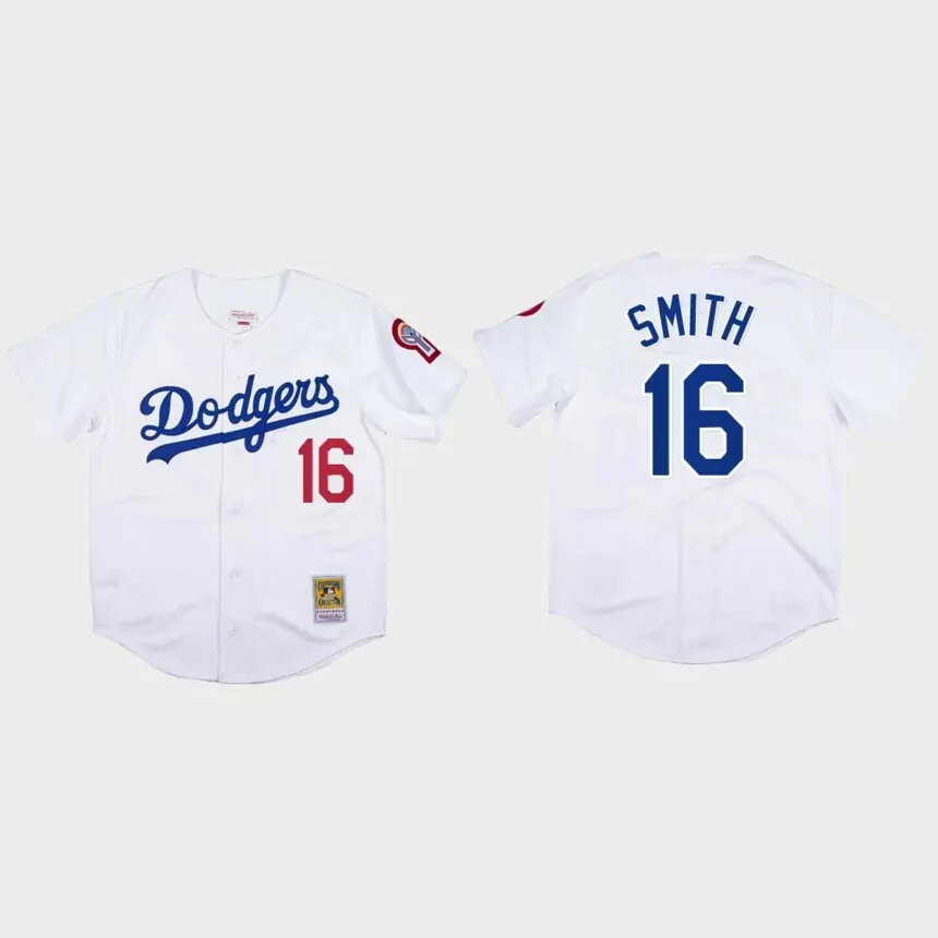 Will Smith #16 Los Angeles Dodgers Mitchell & Ness 1981 Authentic Jersey – White