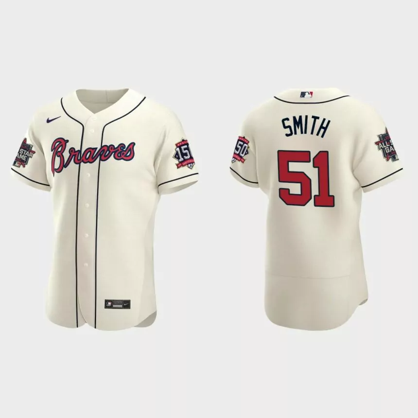 Will Smith #51 Atlanta Braves Authentic Alternate 2021 MLB All-Star Jersey – Cream