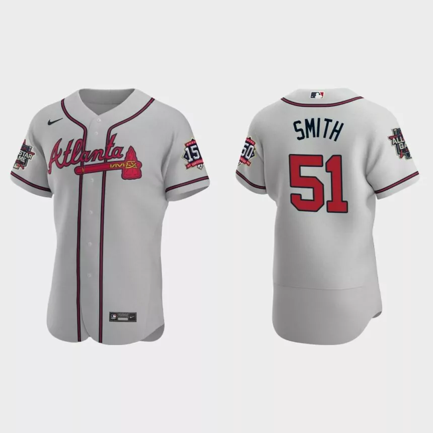 Will Smith #51 Atlanta Braves Authentic Road 2021 MLB All-Star Jersey – Gray