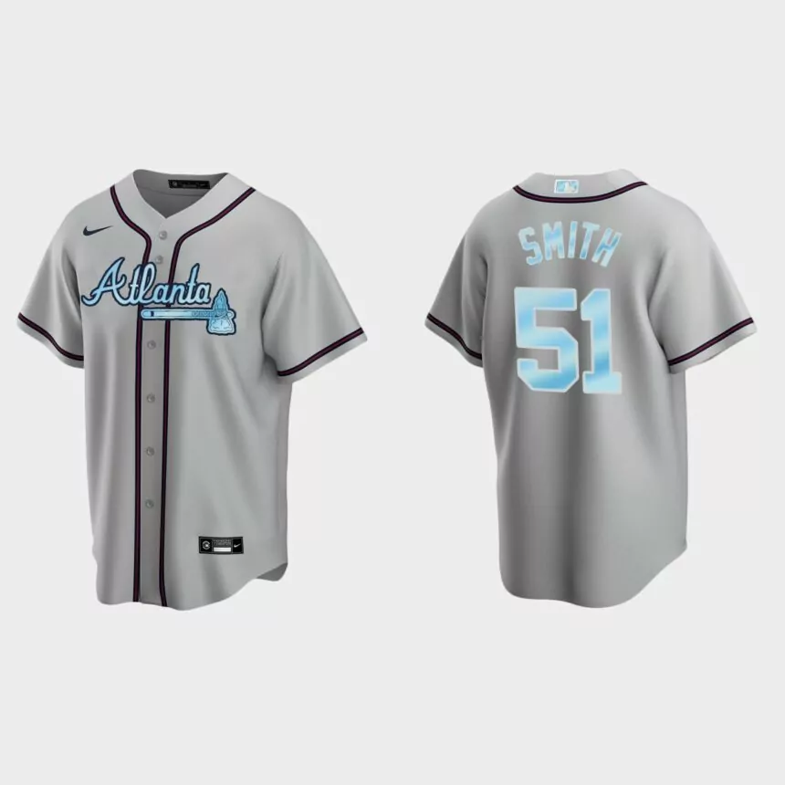 Will Smith Atlanta Braves 2022 Father’s Day Replica Jersey – Gray