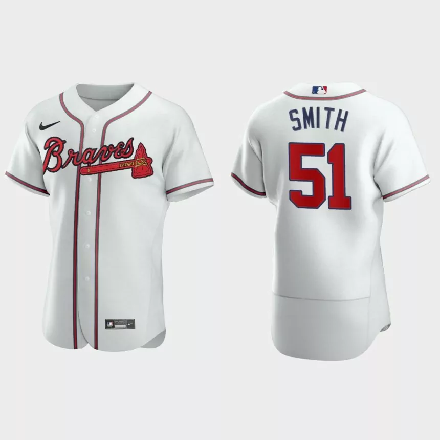 Will Smith Atlanta Braves Authentic Home Jersey – White