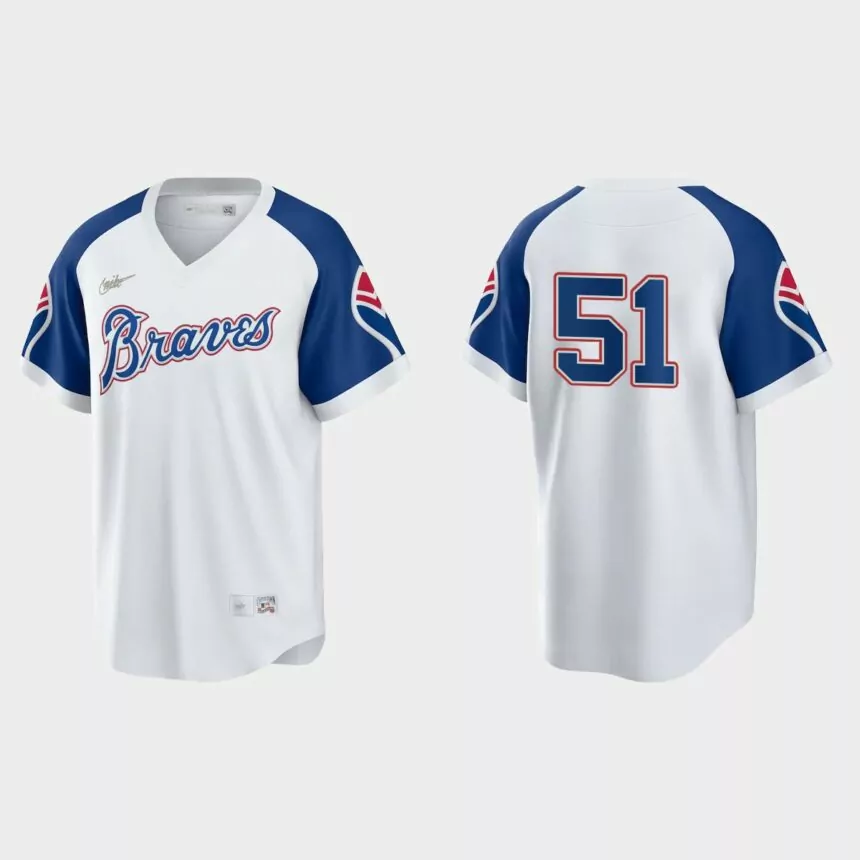 Will Smith Atlanta Braves Cooperstown Home Jersey – White