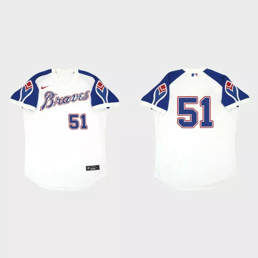 Will Smith Atlanta Braves Throwback Home Jersey – White