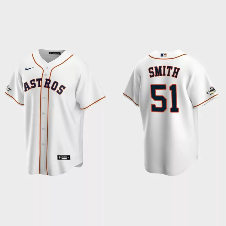 Will Smith Houston Astros 2022 Postseason Replica Jersey – White