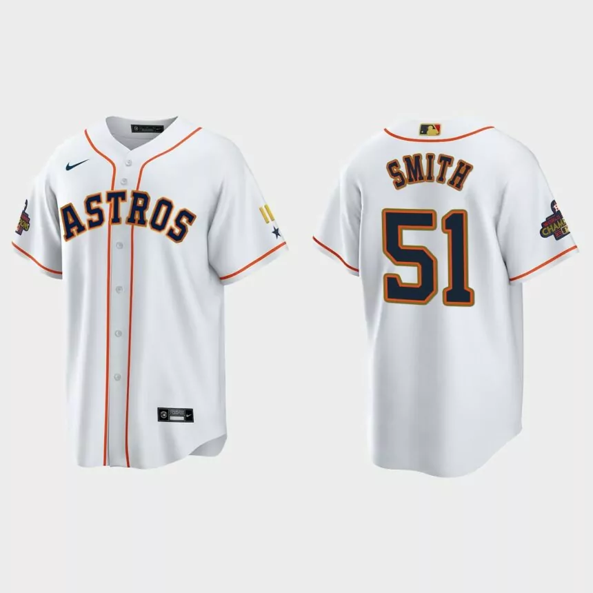 Will Smith Houston Astros 2023 Gold Program Jersey – White