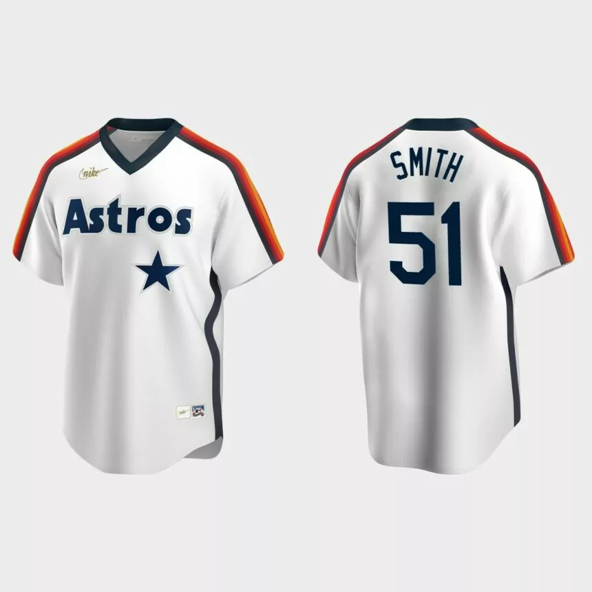 Will Smith Houston Astros Cooperstown Collection Home Jersey – White