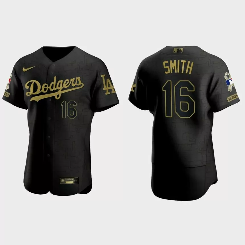 Will Smith Los Angeles Dodgers 2021 Salute to Service Jersey – All Black