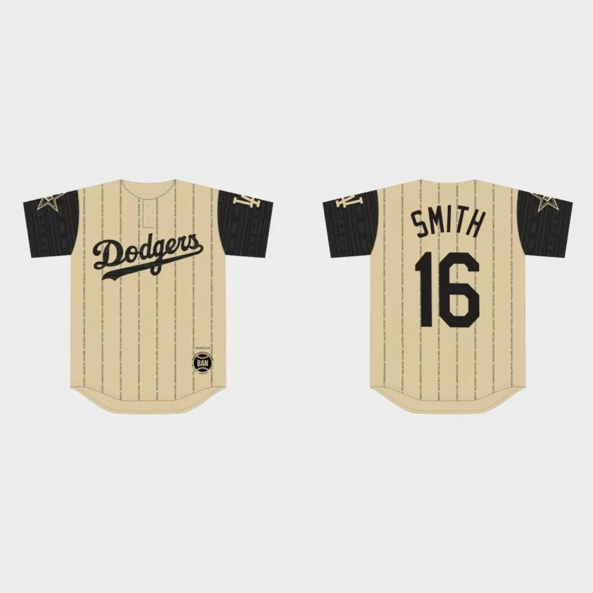 Will Smith Los Angeles Dodgers 2022 Black Heritage Night Jersey – Gold