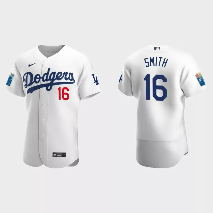 Will Smith Los Angeles Dodgers 2022 Dodger Stadium 60th Anniversary Authentic Jersey – White