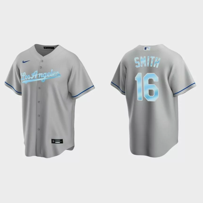 Will Smith Los Angeles Dodgers 2022 Father’s Day Gift Replica Jersey – Gray
