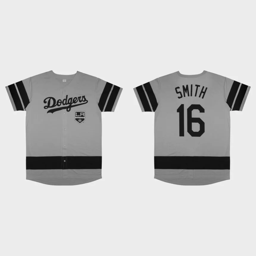 Will Smith Los Angeles Dodgers 2022 LA Kings Night Replica Jersey – Gray
