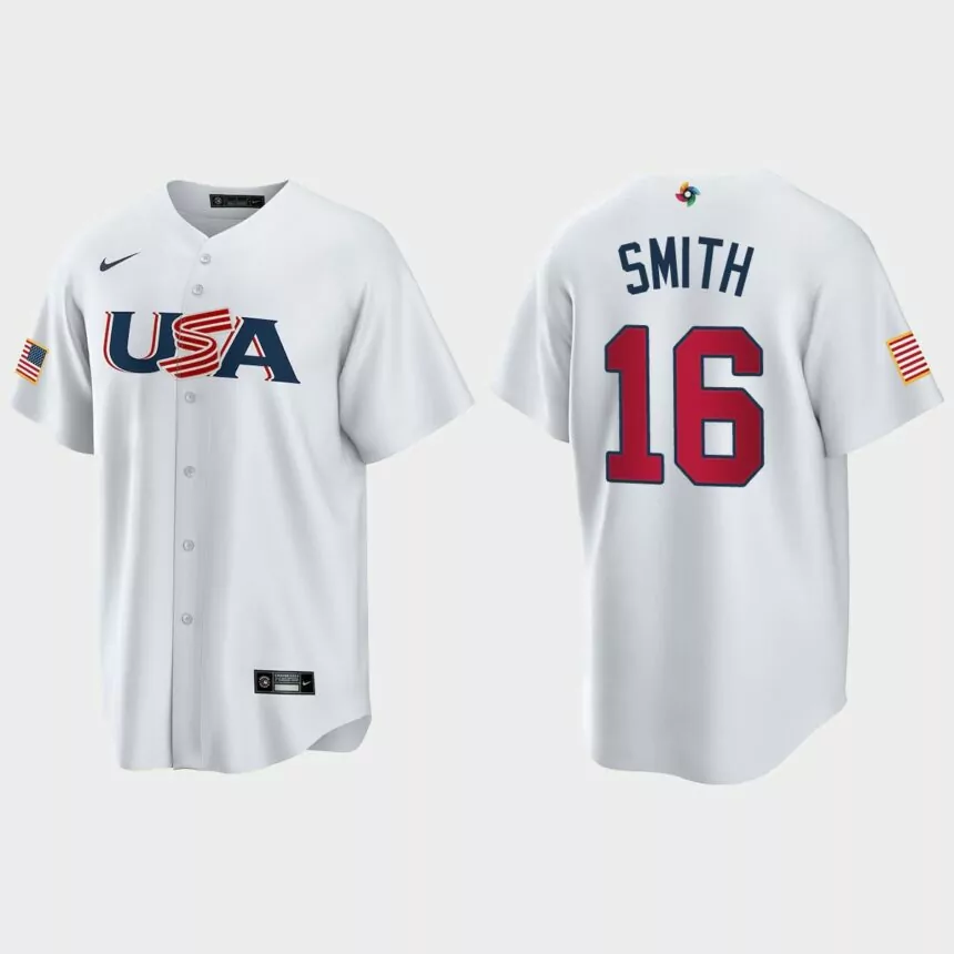 Will Smith Los Angeles Dodgers 2023 World Baseball Classic USA Replica Jersey – White