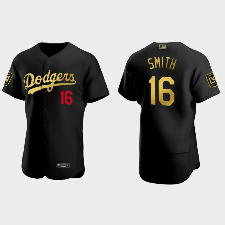 Will Smith Los Angeles Dodgers LAFC Night Authentic Jersey – Black