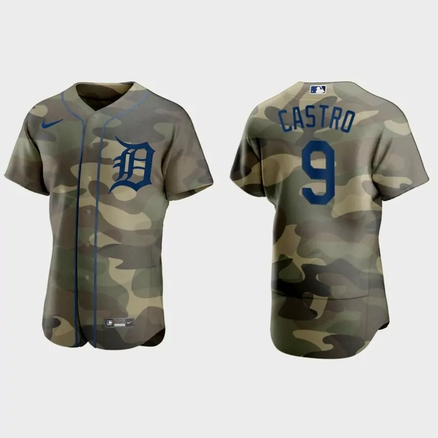 Willi Castro Detroit Tigers 2021 National Armed Forces Day Authentic Jersey – Camo.jpg