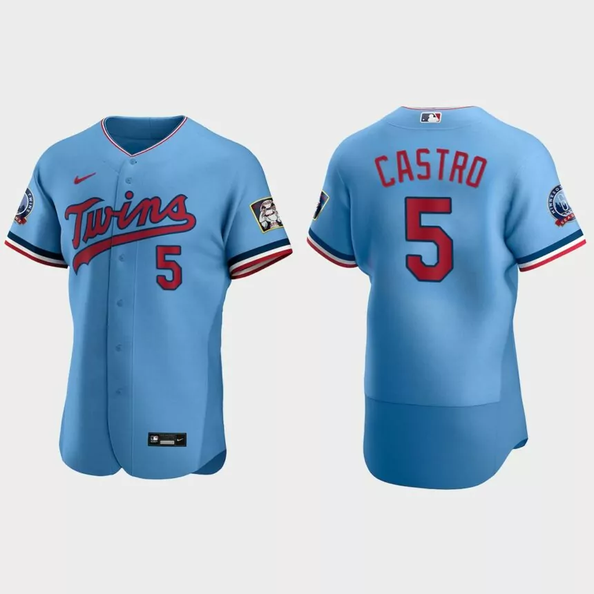 Willi Castro Minnesota Twins Authentic Alternate Jersey – Light Blue