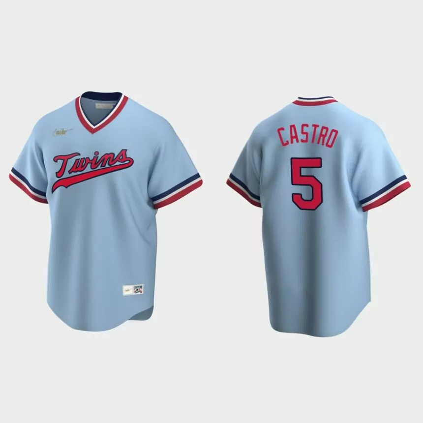 Willi Castro Minnesota Twins Cooperstown Collection Road Jersey – Light Blue