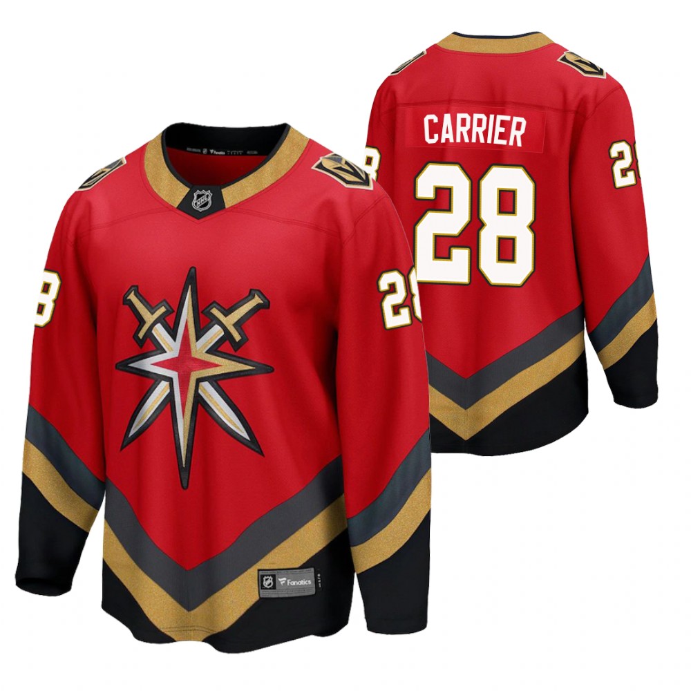 William Carrier Golden Knights 2021 Special Edition Red Jersey