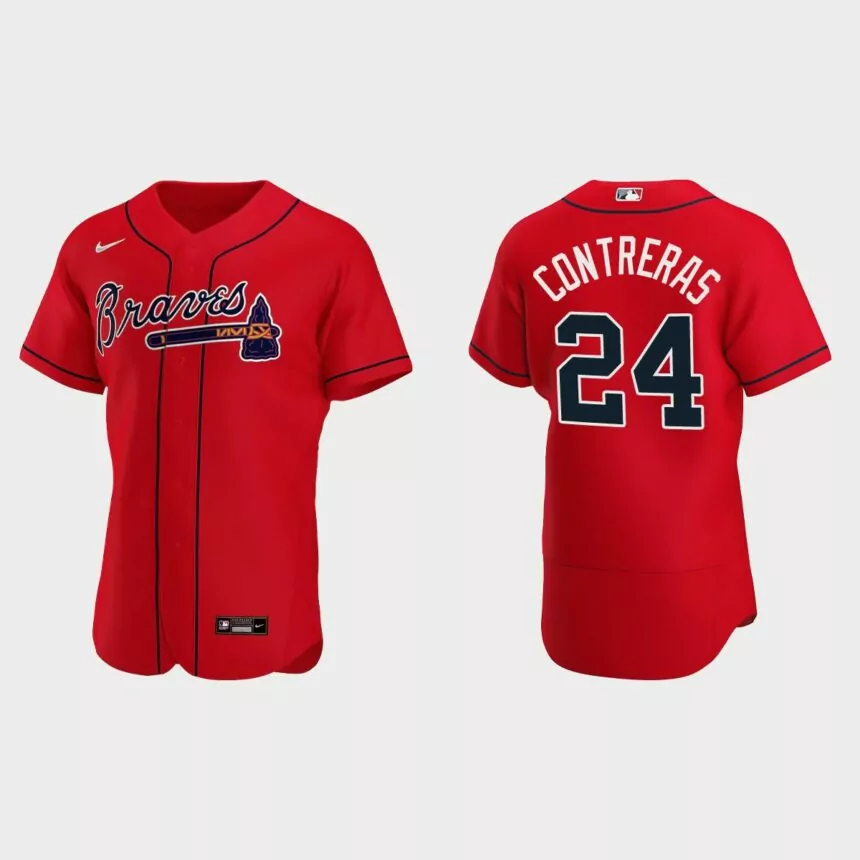 William Contreras Atlanta Braves Authentic Alternate Jersey – Red