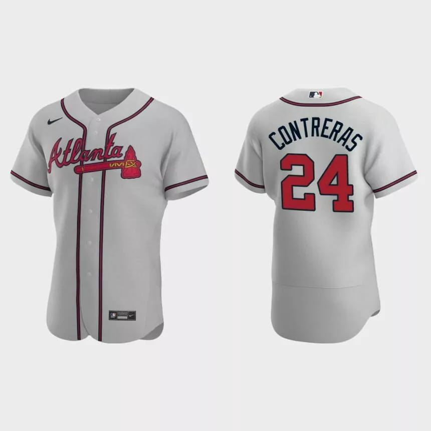 William Contreras Atlanta Braves Authentic Road Jersey – Gray