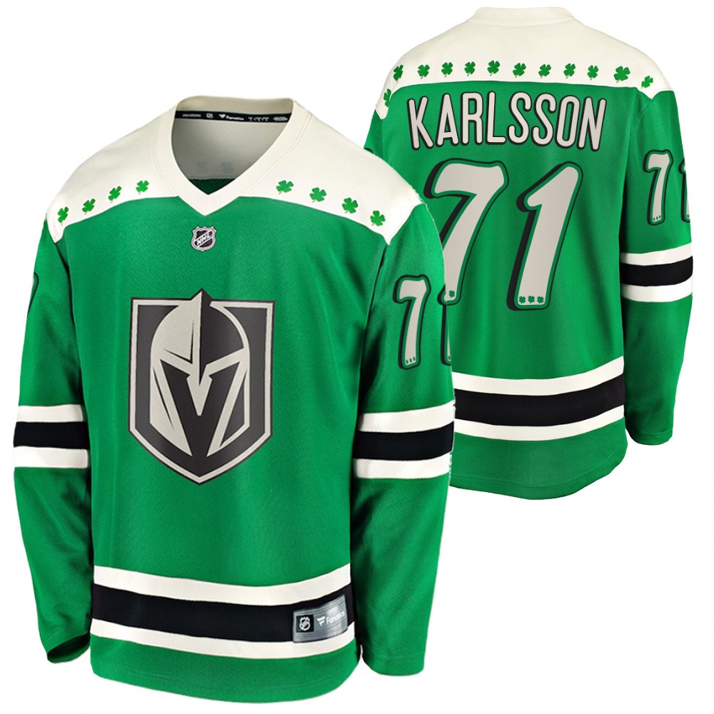 William Karlsson Golden Knights 2021 St Patricks Day Green #71 Jersey