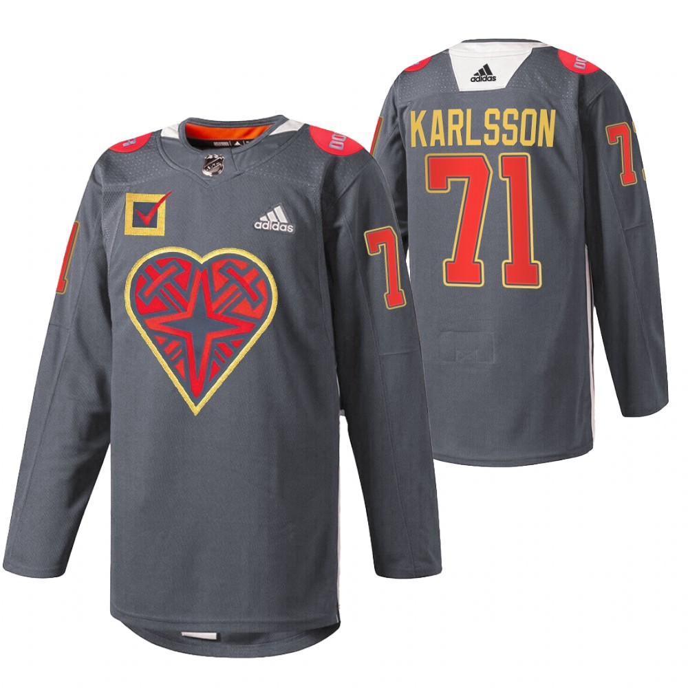 William Karlsson Vegas Golden Knights Black DonorAwareness 2022 Jersey Warm-Up
