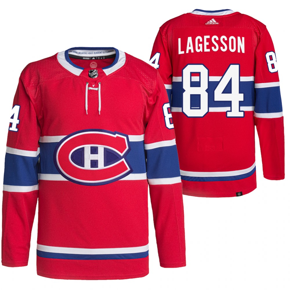 William Lagesson Montreal Canadiens Red Home Primegreen Authentic Pro Jersey