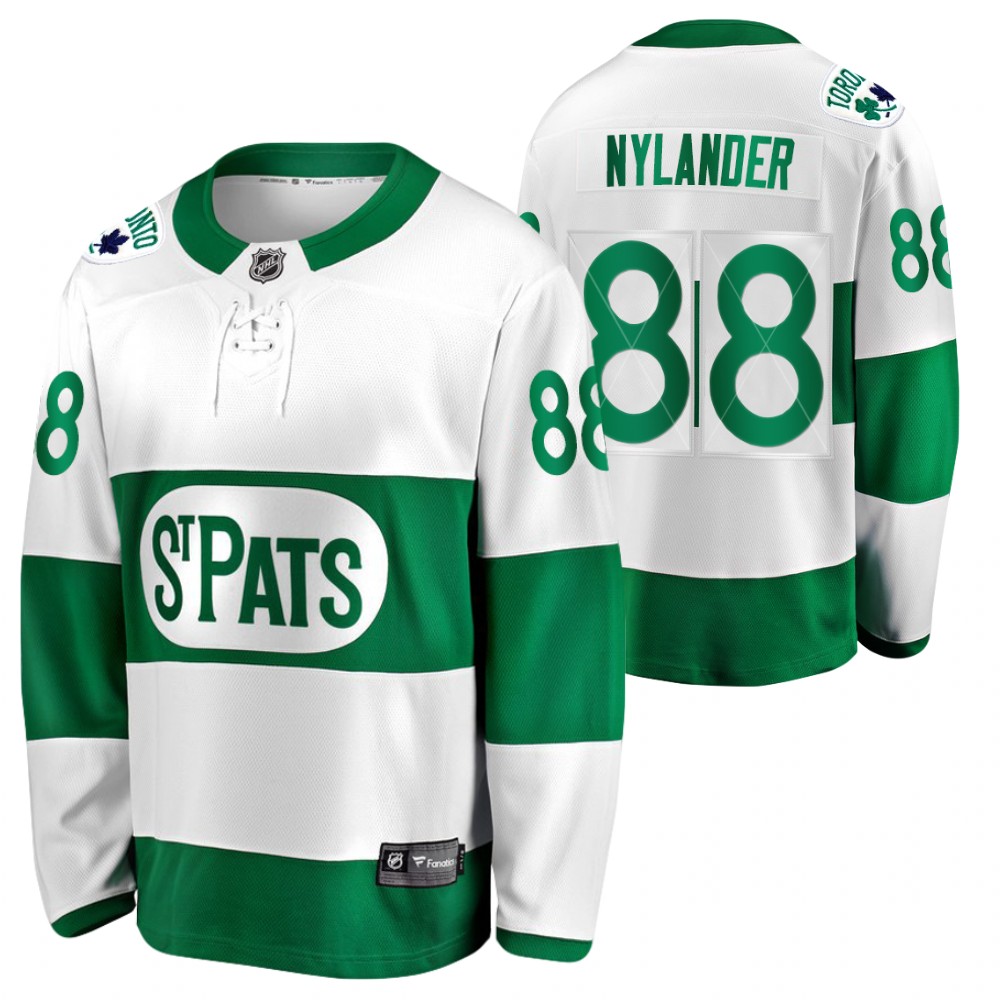 William Nylander Maple Leafs 2021 St. Pats Green #88 Jersey