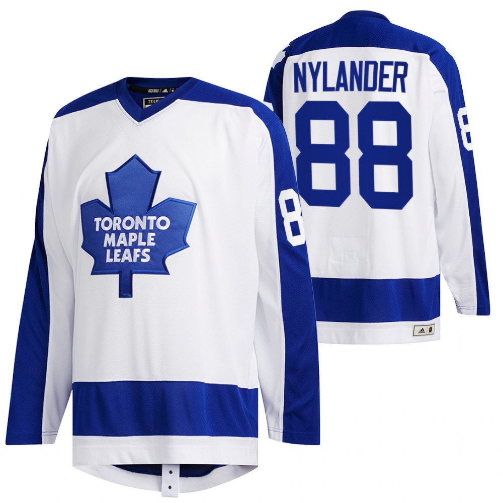 William Nylander Maple Leafs Team Classics White Primary Logo Jersey