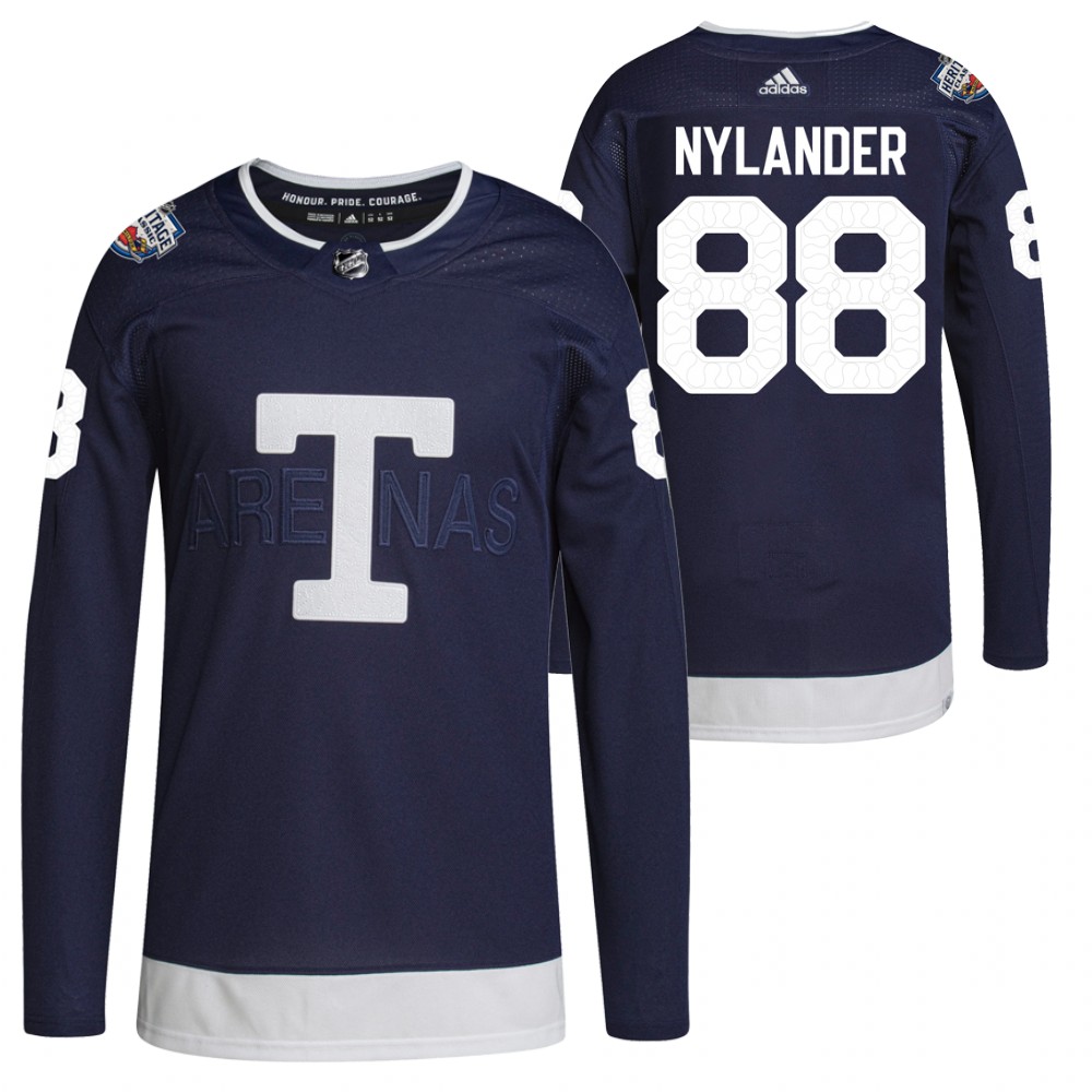 William Nylander Toronto Maple Leafs 2022 Heritage Classic Navy Primegreen Authentic Jersey