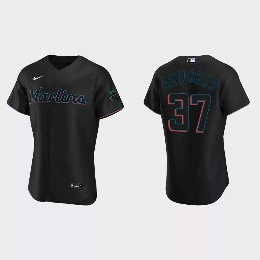 Willians Astudillo Miami Marlins Authentic Alternate Jersey – Black