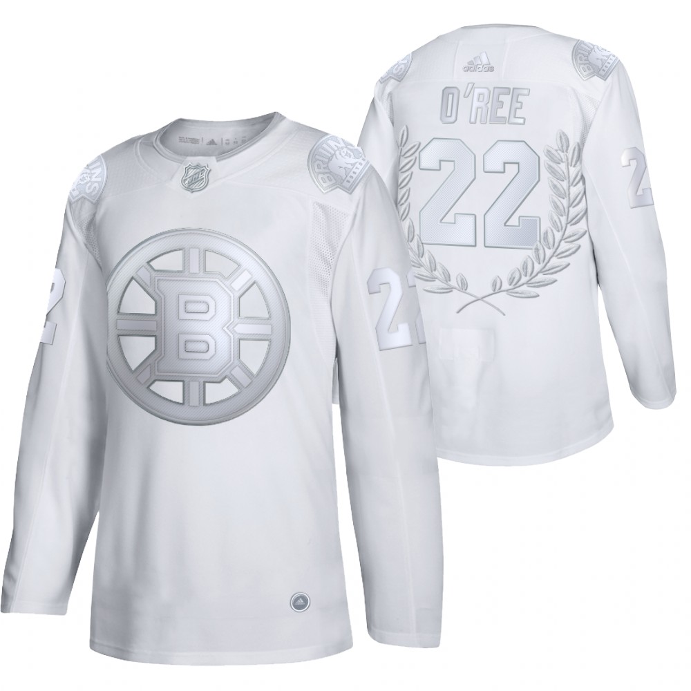 Willie O'Ree Retired Number Platinum Bruins #22 Jersey Awards Golden Limited
