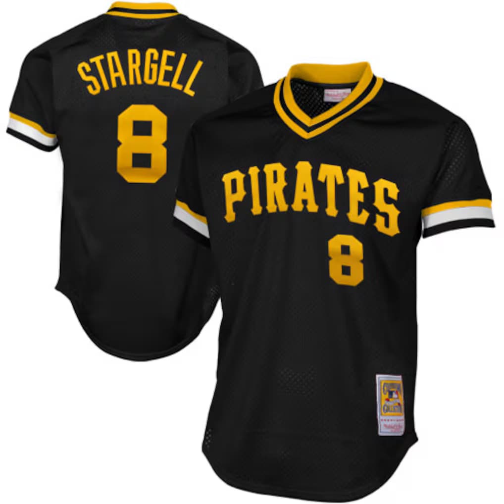 Willie Stargell Pittsburgh Pirates Mitchell & Ness Authentic Batting Practice Jersey - Black