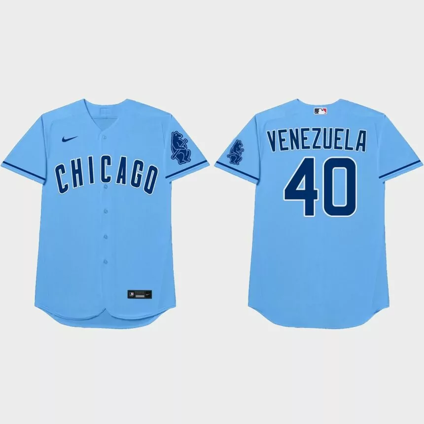 Willson Contreras Nickname Cubs 2021 Players’ Weekend Venezuela Jersey – Blue