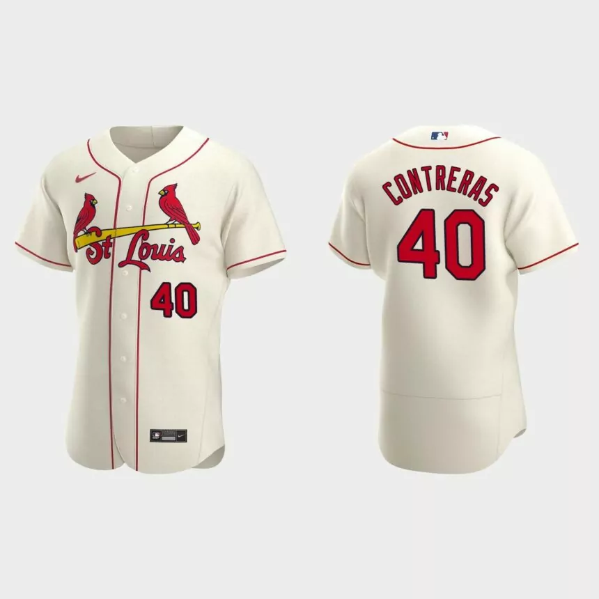 Willson Contreras St. Louis Cardinals Authentic Alternate Jersey – Cream