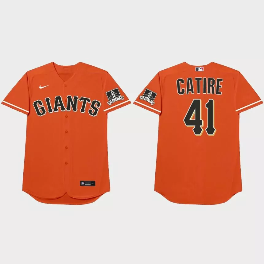 Wilmer Flores Nickname Giants 2021 Players’ Weekend Catire Jersey – Orange