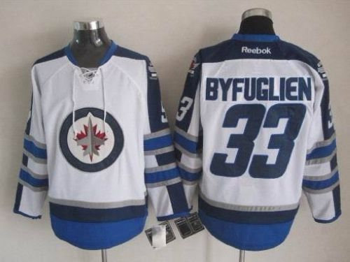 Winnipeg-Jets #33 Dustin Byfuglien White 2011 Style Stitched NHL Jersey