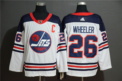 Winnipeg Jets 26 Blake Wheeler White Adidas Jersey