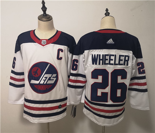 Winnipeg Jets 26 Blake Wheeler White Breakaway Heritage Adidas Jersey