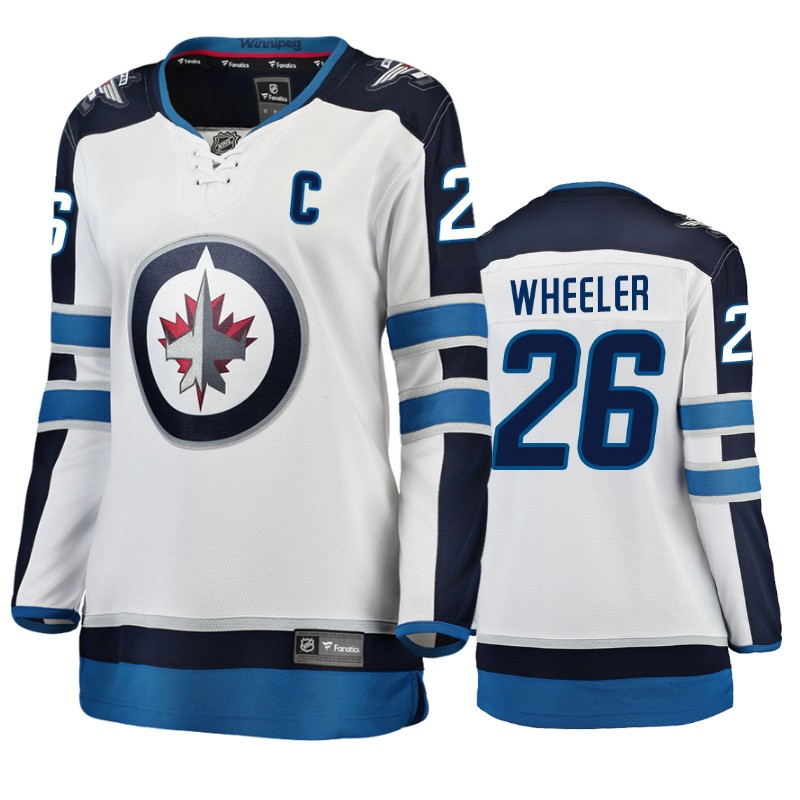 Winnipeg Jets Blake Wheeler White Breakaway Fanatics Branded Jersey