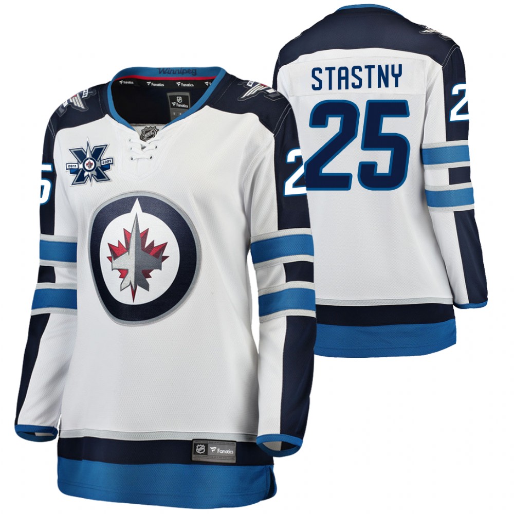 Winnipeg Jets Paul Stastny Women White 2020-21 Away Jersey