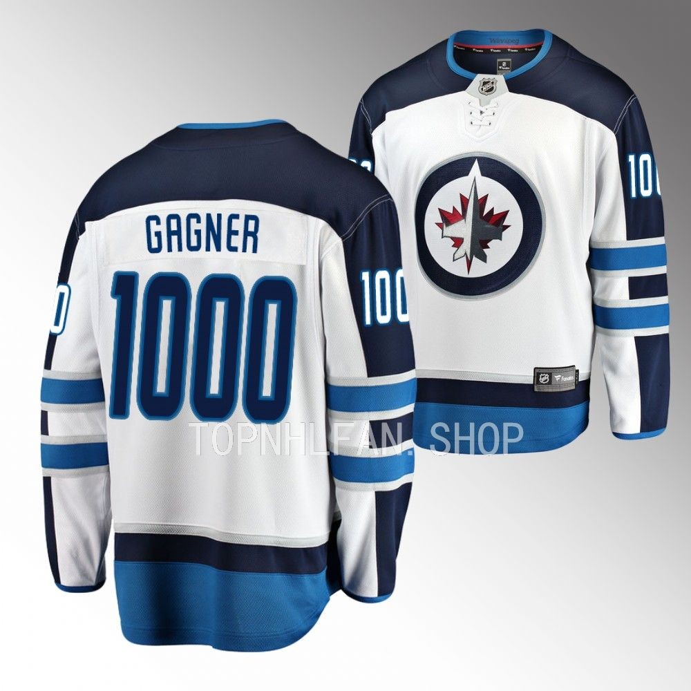Winnipeg Jets Sam Gagner 1000th Career Game White Special Jersey