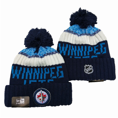 Winnipeg-Jets Team Logo Pom Knit Hat YD