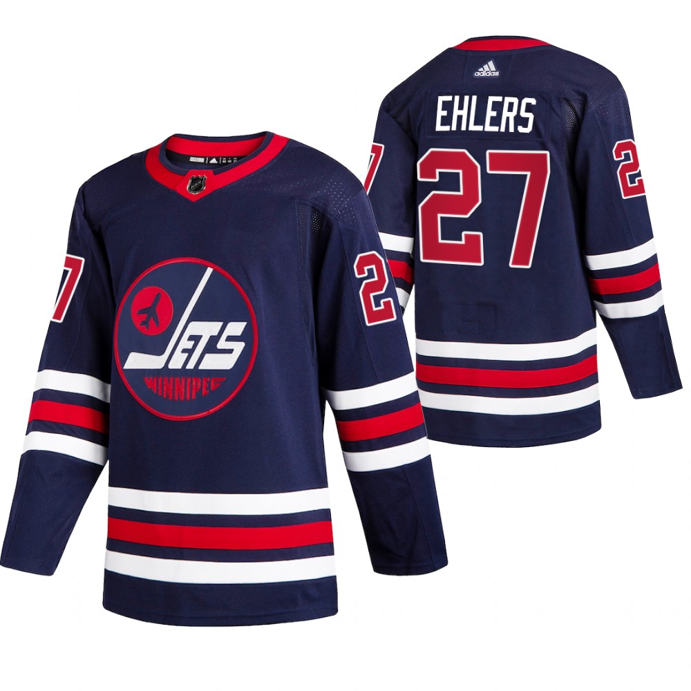Winnipeg Jets nikolaj ehlers Blue 2021-22 Third Authentic Jersey