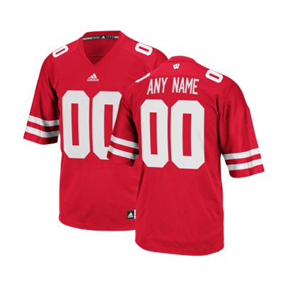 Wisconsin Badgers Red Customized Jerseys